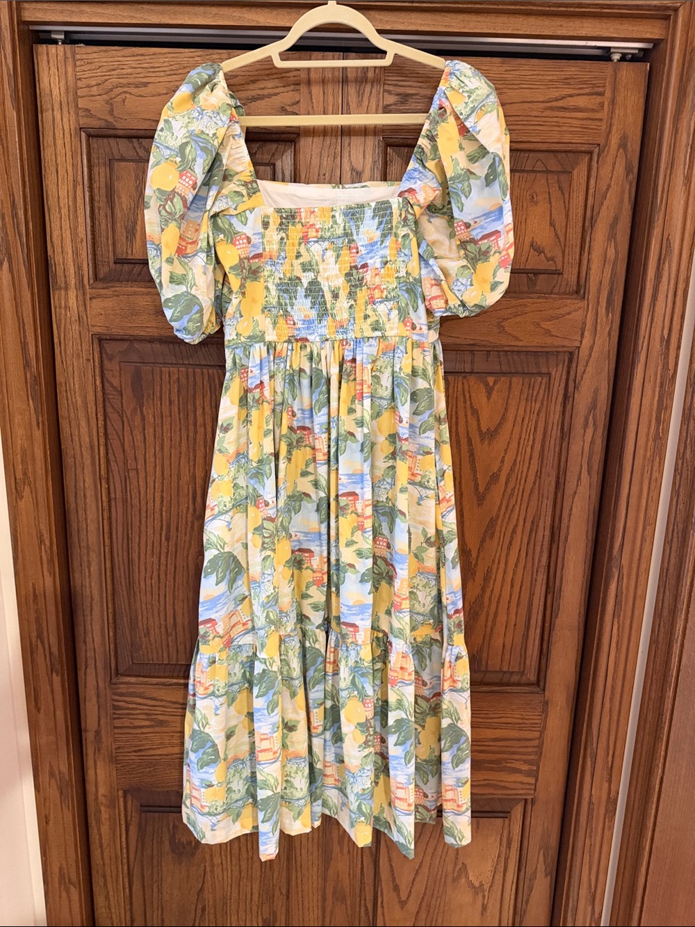 A&F Emerson Poplin Puff Sleeve Dress - Picture 4 of 4